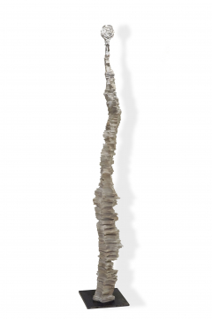 Nr.7 | Skulptur "Ohne Titel" 2020 | Zeljko Rusic Ahorn geweißt   Höhe ca.190 cm